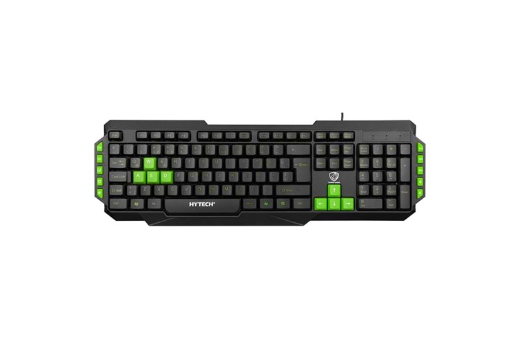 Hytech HYK-46 GAMY Siyah USB Yeşil Tuşlu Q Gaming Oyuncu Klavyesi