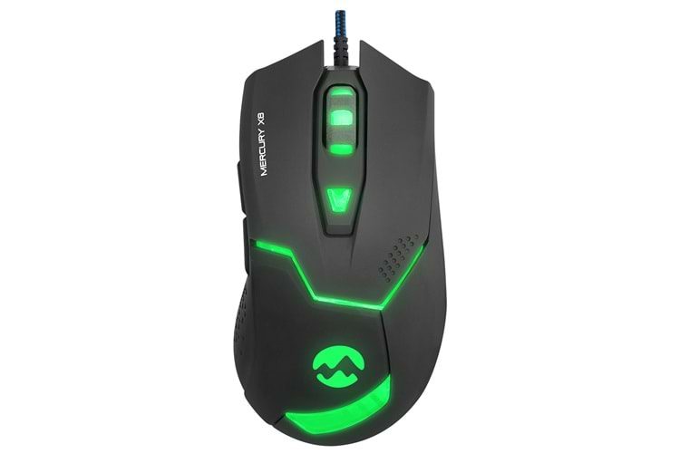 Everest Mercury X8 Usb Siyah 6D Optik Oyun Mouse