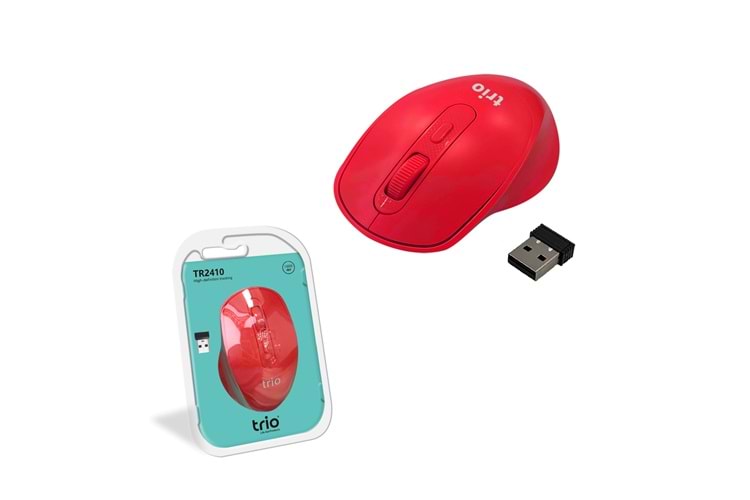TRİO TR2410K KIRMIZI WIRELESS MOUSE