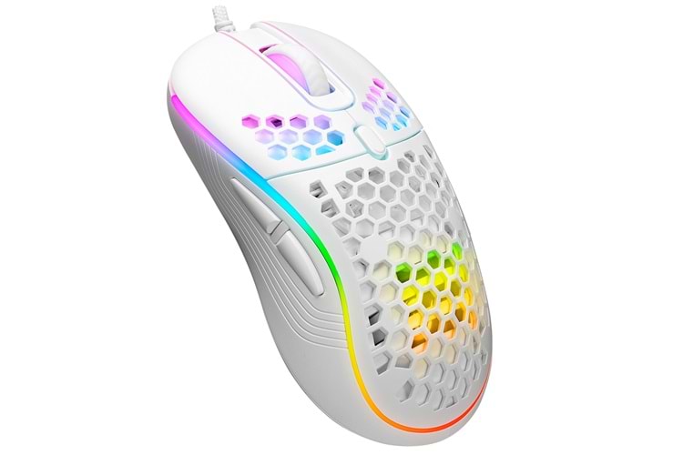 TRİO G907 3200dpi BEYAZ RGB LEDLİ GAMING OYUNCU MOUSE