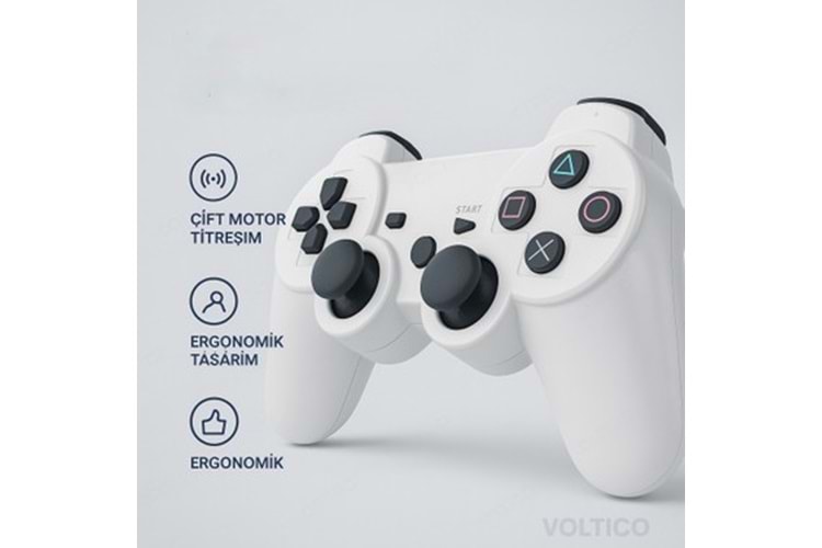 TRİO TR903B BEYAZ PS3 KABLOSUZ OYUN KOLU