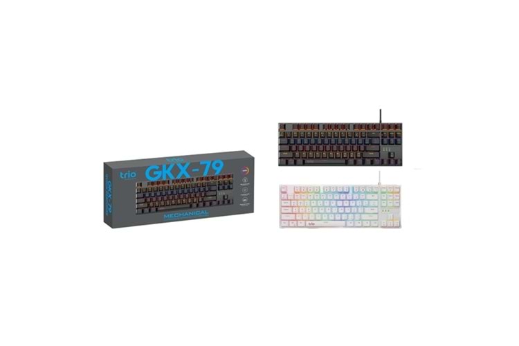 TRİO TRGKX79 OYUNCU KLAVYESİ MEKANİK BLUE SWİTCH RGB