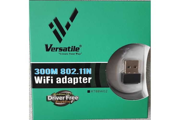 VERSATILE USB WIFI MINI RT88W02 300M 802.11N