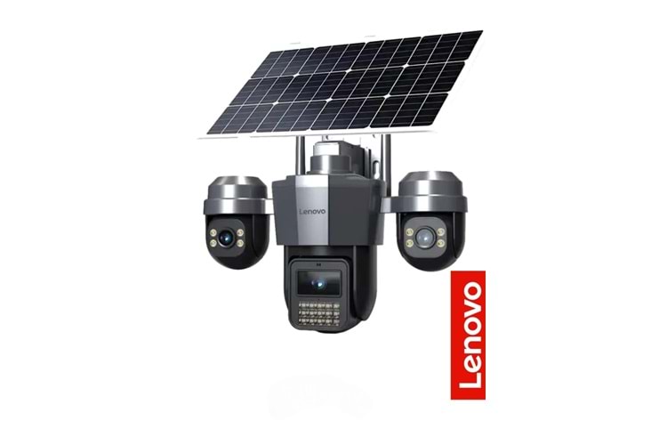 LENOVO G4W19-U (W14C-Z-U) 9MP 3 Lensli 4K Ultra HD 4G SOLAR Kamera Dual PTZ AOV