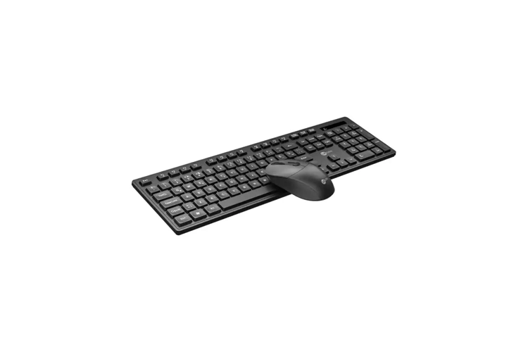 Lecoo KW201 Kablosuz Türkçe Q Klavye & Mouse Set Siyah
