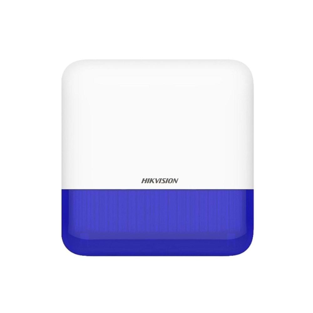 Hikvision DS-PS1-E-WE Kablosuz Harici Siren (868MHz) (Mavi)