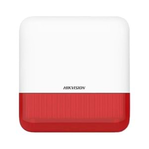 Hikvision DS-PS1-E-WE Kablosuz Harici Siren (868MHz) (Kırmızı)