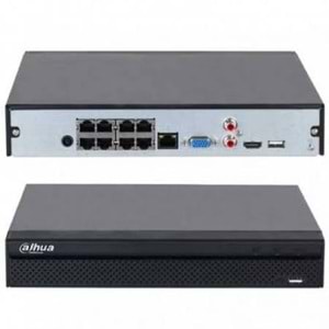 Dahua NVR2108HS-8P-4KS3 8Kanal 12MP/1080P H265+ PoE Nvr Kayıt Cihazı
