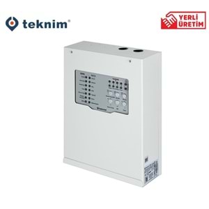 Teknim TFP-3124 4 Bölgeli Konvansiyonel Yangın Alarm Paneli Tek Akü İle Çalışır (Akü Hariç)