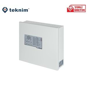 Teknim TFP-4404 4 Bölgeli Konvansiyonel Yangın Alarm Paneli Metal Kasa