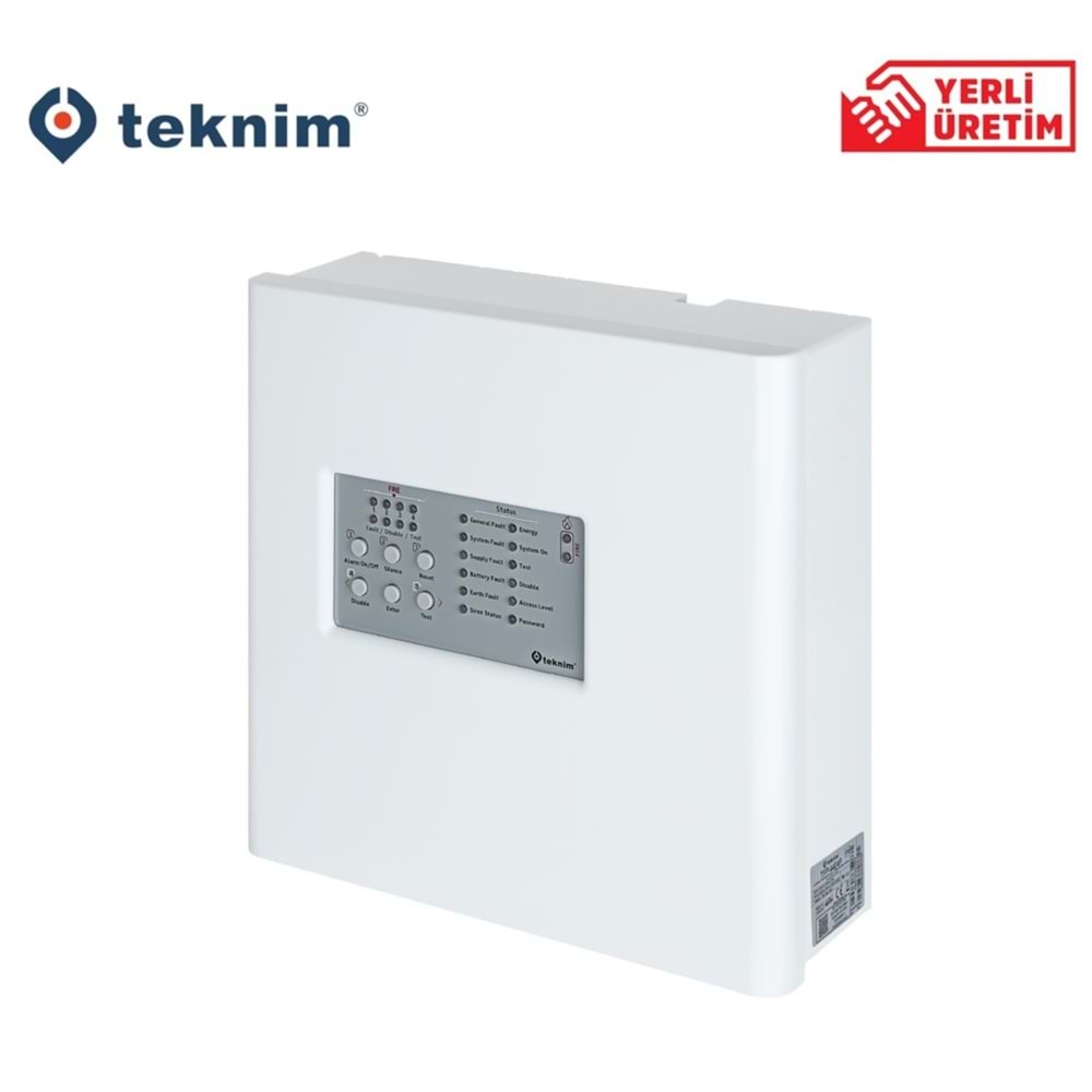 Teknim TFP-4404P 4 Bölgeli Plastik Kasa Konvansiyonel Yangın Alarm Paneli