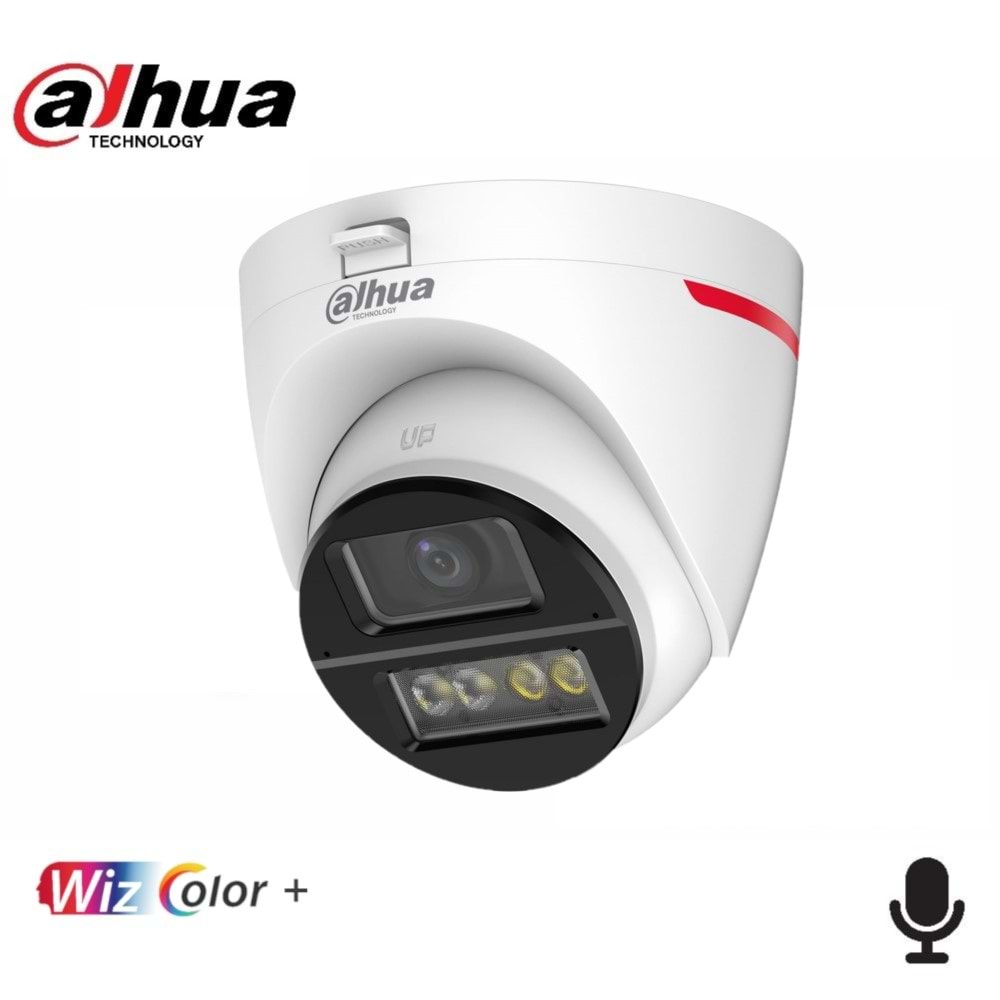 Dahua HAC-HDW1249X-A-PRO-0280B-DIP 2MP WizColor HDCVI Fixed-focal Eyeball Dome Camera