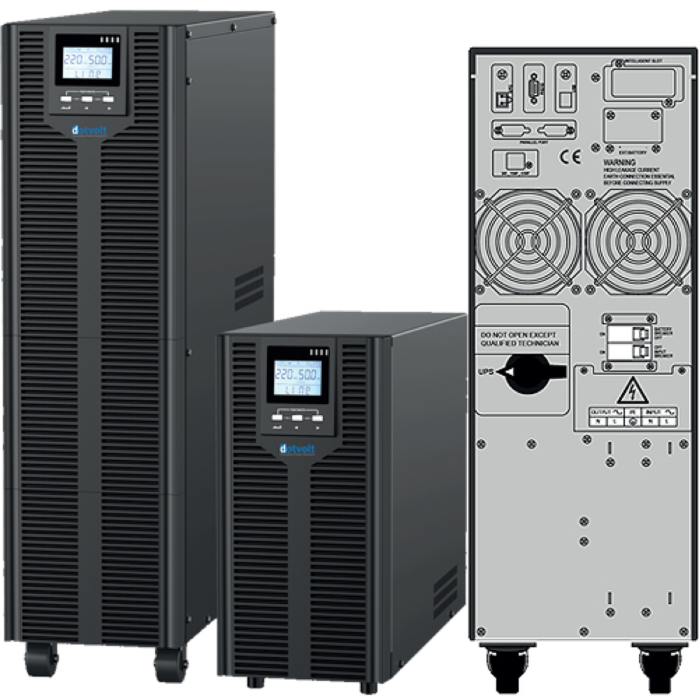 Dotvolt Volt MN 10KVA 1/1 Online Lcd Ekran Ups 16x9A