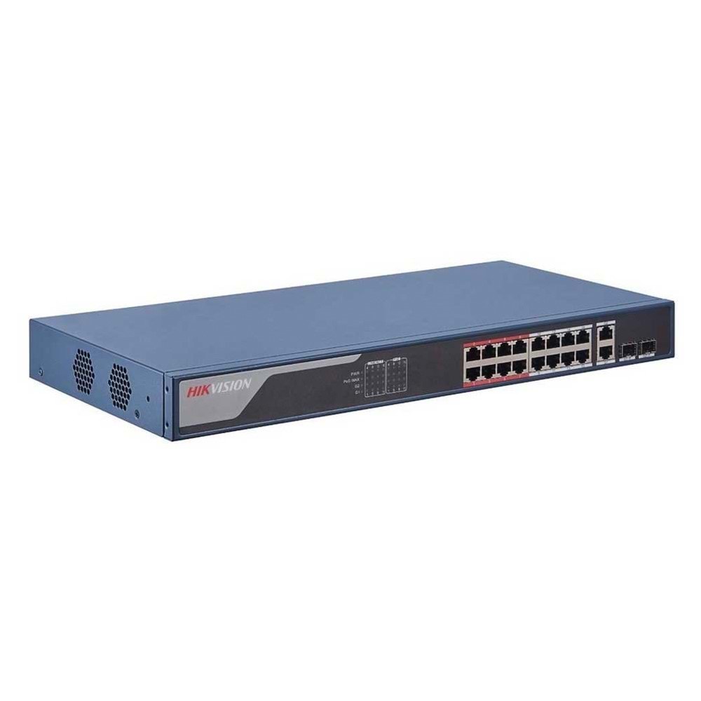 Hikvision DS-3E1318P-EI 16 Port 10/100 16 Port Poe 2 Port Ulink 230W