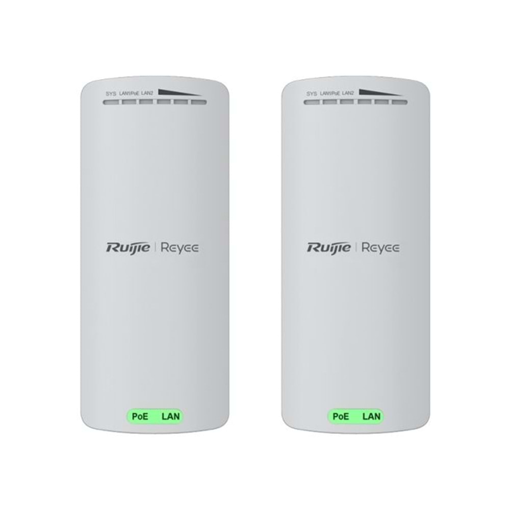 Ruijie-Reyee RG-EST100-E Outdoor 300Mbps 2.4Ghz Noktadan Noktaya Access Point (Takım)
