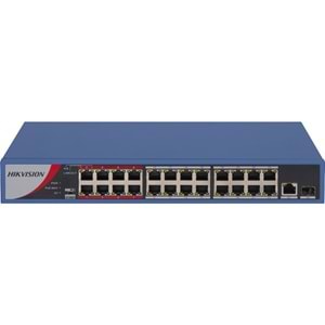 Hikvision DS-3E0326P-E/M(B) 24 Port PoE Switch 10/100 + 1 Port Gigabit Uplink+1 SFP 250W POE Metal Kasa Switch