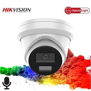 Hikvision DS-2CD1321G2-LIUF 2.8mm 2MP Smart Hybrid Light Fixed IP Dome Kamera (Dahili Ses)