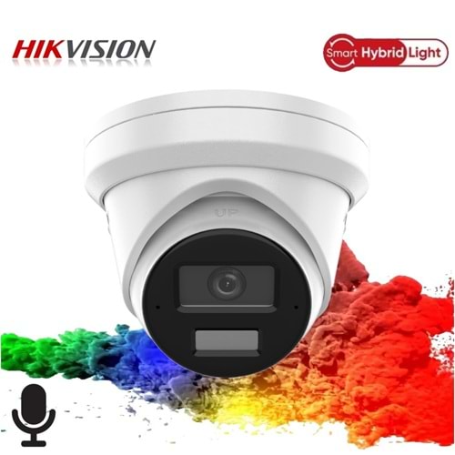 Hikvision DS-2CD1321G2-LIUF 2.8mm 2MP Smart Hybrid Light Fixed IP Dome Kamera (Dahili Ses)