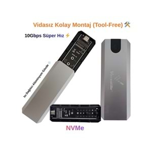 VERSATİLE M.2 SSD KUTU NVME-NGFF/USB 3.1-3.2