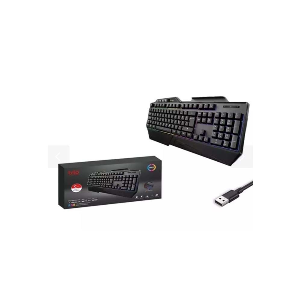 TRİO TRGKX99 KABLOLU IŞIKLI OYUNCU KLAVYESİ