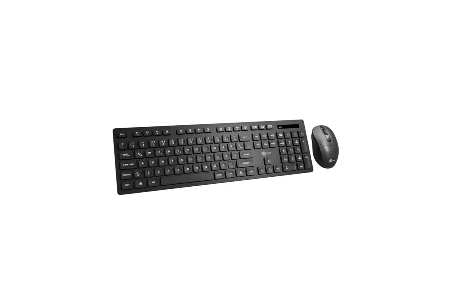 Lecoo KW201 Kablosuz Türkçe Q Klavye & Mouse Set Siyah