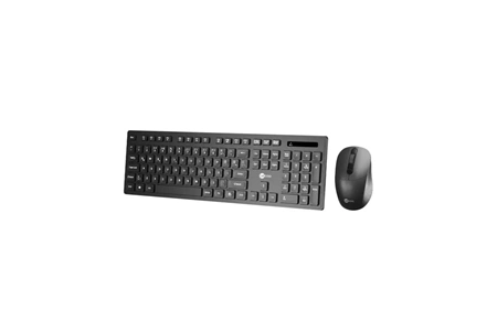 Lecoo KW201 Kablosuz Türkçe Q Klavye & Mouse Set Siyah
